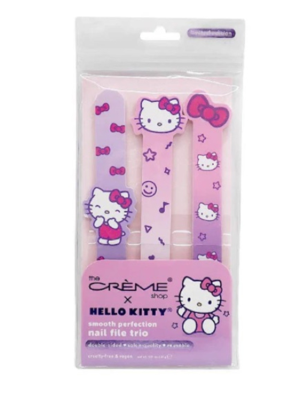 🎀3/$25🎀 The Crème Shop x Hello Kitty Smooth Perfection Nail File Trio